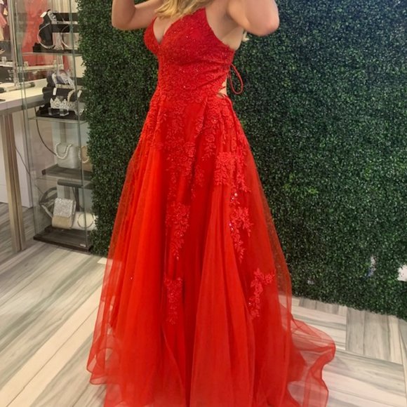 Red Prom Dress - Picture 3 of 3